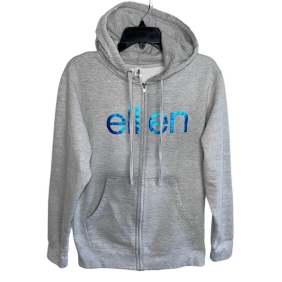 Rare ELLEN DeGeneres Show “The Farewell Season” Hoodie Full Zip Gray Small - Picture 1 of 12